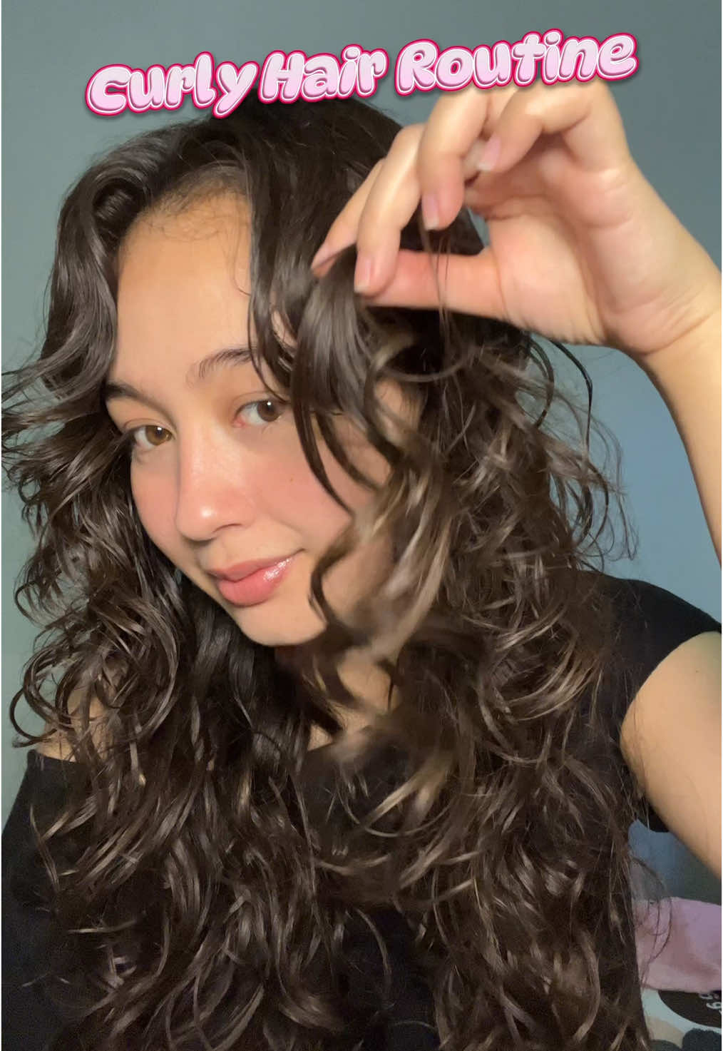 Curly Hair Routine w/ @Luxe Organix Philippines 🫧🎀 #PremiumHairMousse #CurlyHair #Curls #Fyp 