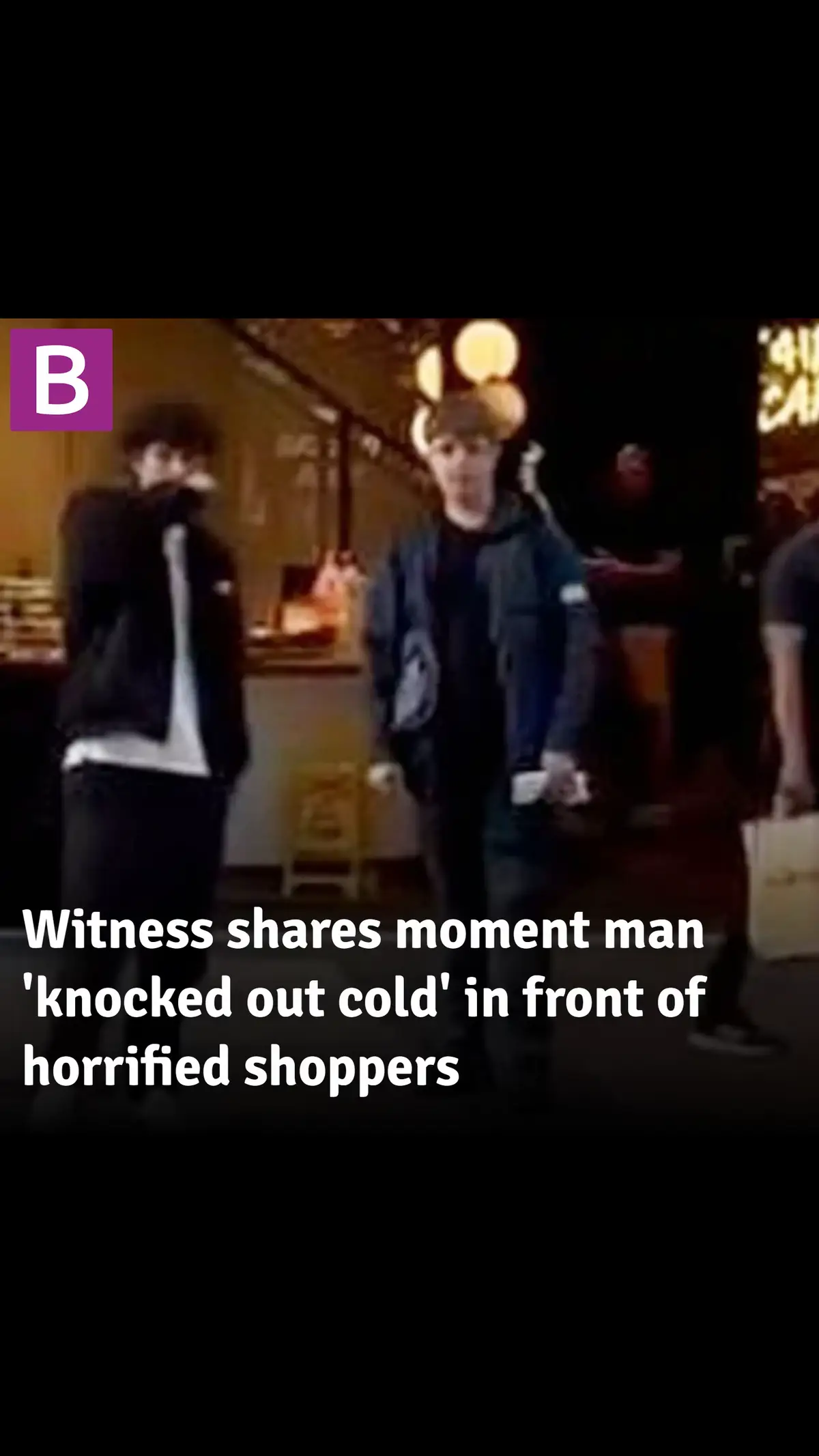 The man was left lying motionless on the floor after the sickening blow in Birmingham city centre on Saturday evening #birmingham #news #uk #foru 