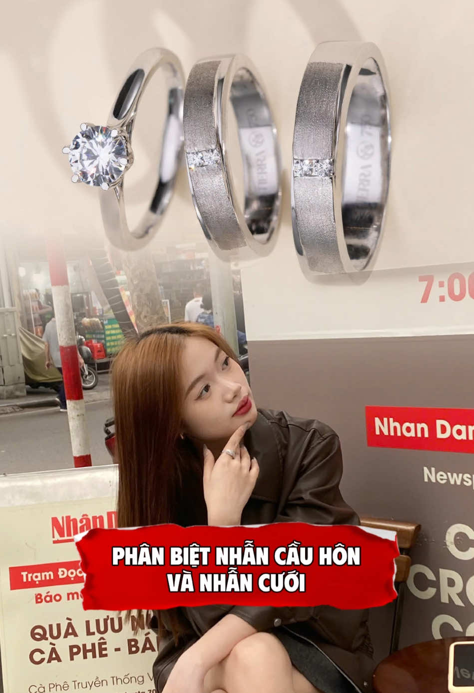 Phân biệt nhẫn cưới và nhẫn cầu hôn #hienmuoi #vienchibao #n000905 #a5 #m 