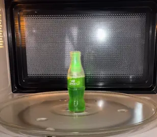 Microwave VS Bottle 🍾🥤🧊🍹 What's next?#bottle #soda #water #sprite #explosion #trash #experiment #microwave 