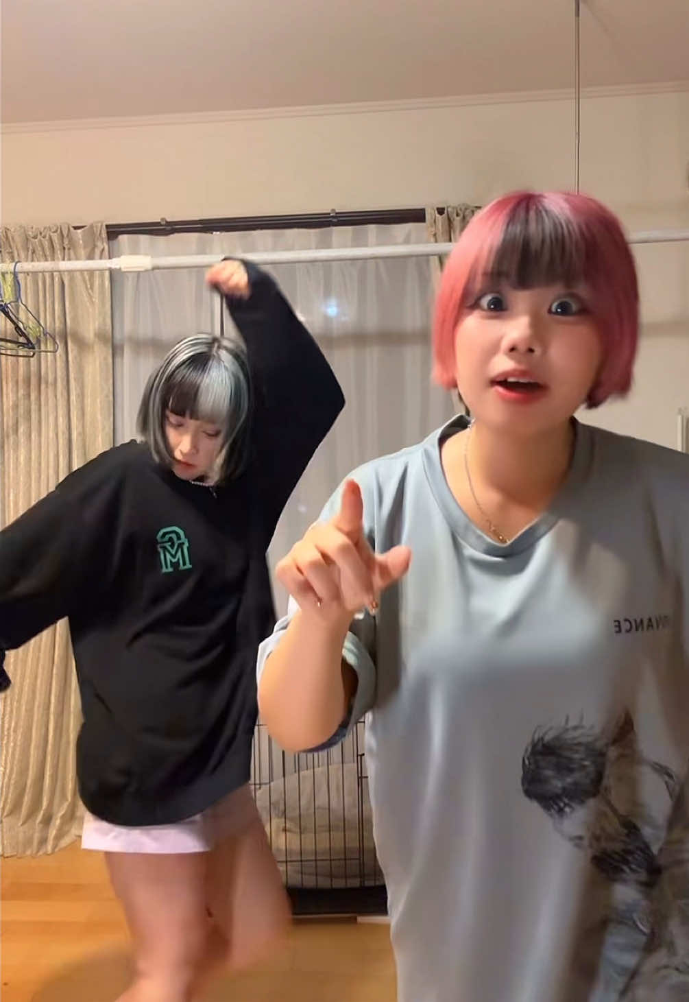 @ゆめﾁｬﾝ様🐰 うちら何も言ってないのに同じ時期に似たようなイメチェンしたのwwwwｽｺﾞwwwwwwwwwwwwwwwww#深夜テンション #ゆめジョ #fypシ 