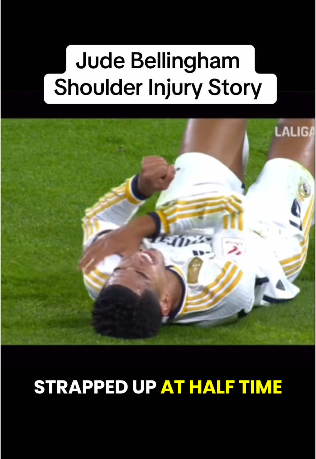 Jude Bellingham Shoulder Injury Story. He is expected to be sidelined for approximately 12 weeks, causing him to miss the start of the 2025–26 La Liga season #judebellingham #bellingham #injury #shoulderpain #shoulderinjury #surgery #realmadridfc #englandfootball #physio #footballtiktok 
