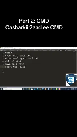 Casharkii 2aad: Command Prompt