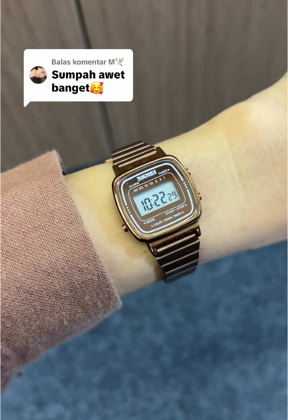 Membalas @M🕊 warna coffee gold hanya restok disini #jamtangan #jamtanganwanita #skmei 