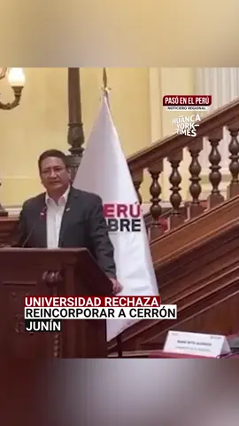 Junín: Vladimir Cerrón no será reincorporado como docente universitario, según Informe legal | Pasó en el Perú El asesor legal de la Universidad Nacional del Centro del Perú (UNCP), Octavio Cartagena, explicó que el informe jurídico que elaboró concluye que debe ser rechazado el pedido del prófugo líder de Perú Libre, Vladimir Cerrón, de ser reincorporado como docente de dicha universidad. 📌 Programa de la Red de Medios Regionales del Perú #junin #vladimircerron #perulibre #universidadnacionaldelcentrodelperu #pasoenelperú #noticiasperu #redmediosregionalesperu