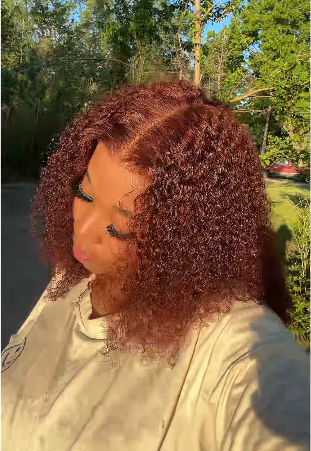 @UNice Hair  #fyp #beunicehair #unicehair #reddishbrownhumanhairwig #reddishbrown #curlywig #kinkycurlywig #unicehairofficial #wearandgowigs #gluelesswig #minimalist 