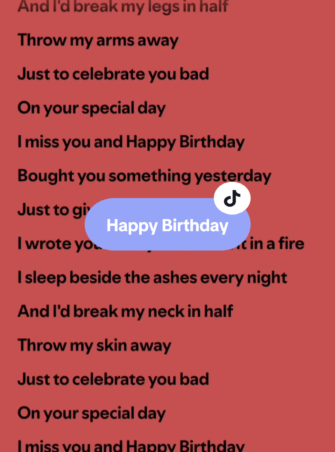 Happy Birthday🎶 by: Matt Maltese #happybirthday #lyrics #kantakamuna🎤🎶 #spotify #oooooomerr_ #fyp 