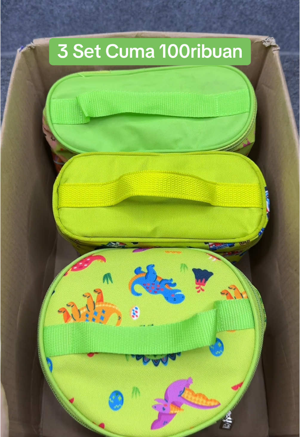 Dapat 3 lunchbox😍 #lunchbox #kotakbekal #bekalanak 