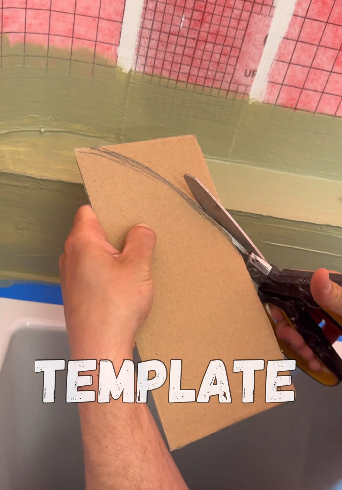 🚨 NEVER MISS! Always make a TEMPLATE. #DIYProjects #HomeImprovement #DIYHome #WorkshopGoals #BuilderLife #ConstructionLife #PowerTools #ToolsOfTheTrade #BeforeAndAfter #diycommunity #design 