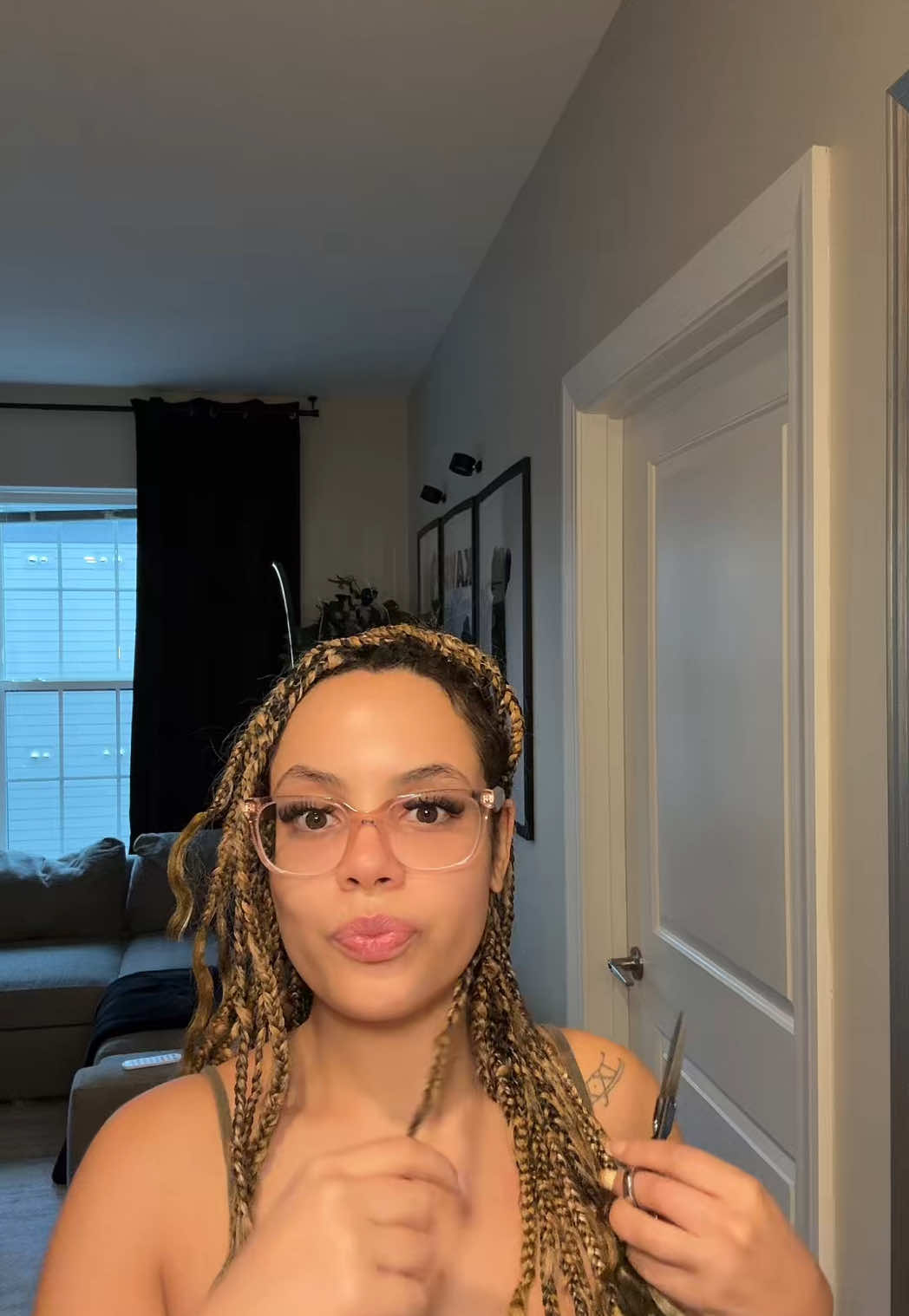 Removing my boho braids #bohobraids #removal #fyp #finesse 
