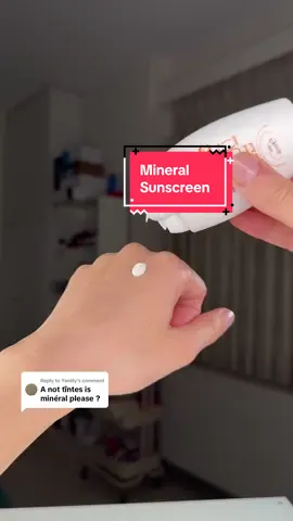 Replying to @Yaniily  Not too much of white cast! #skincare #skintok #SkinCare101 #spf #daily #sensitiveskin #healthyskin #glowyskin #avene #mineral #glow #sunscreen 