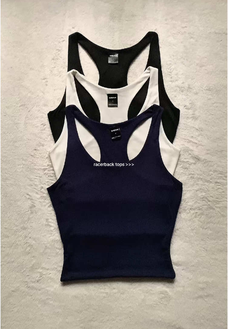 racerback tops >>> #mera #shopatmera #merabasics #merabasictop #basictops #OOTD 