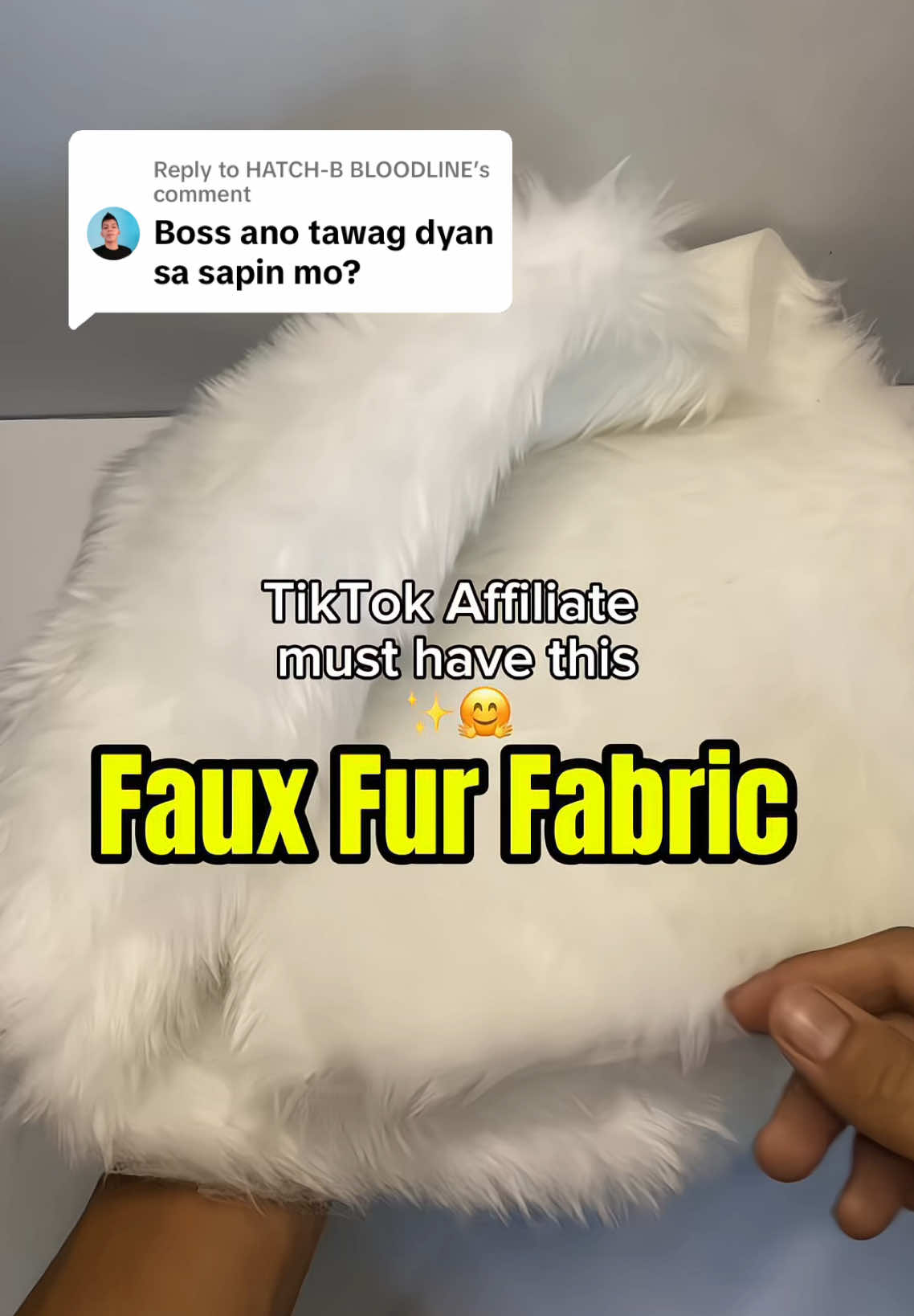 Replying to @HATCH-B BLOODLINE ang ganda pang background nito guys promise #fauxfurfabric #backround #fauxfurfabricforvanitytablephotoshoot #fauxfurfabricforvanitytable 