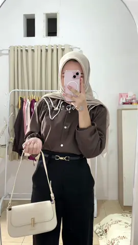 blouse cantiii🤎🤎🤎 #blouse #atasanwanita #fyp 