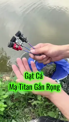 Gạt cá gắn rọng màu sắc Titan đẹp #cauca #caudai #caucadichvu #caucatunhien #caucagiaitri #fyp 