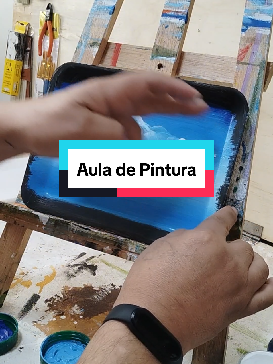 Pintura em isopor. #livehighlights #tiktoklive #painting #oficinadepintura #tiktokemcasa #vempintarcomigo #LIVEhighlights #cursodepintura #tinta #pincel #carregador #domquixote 