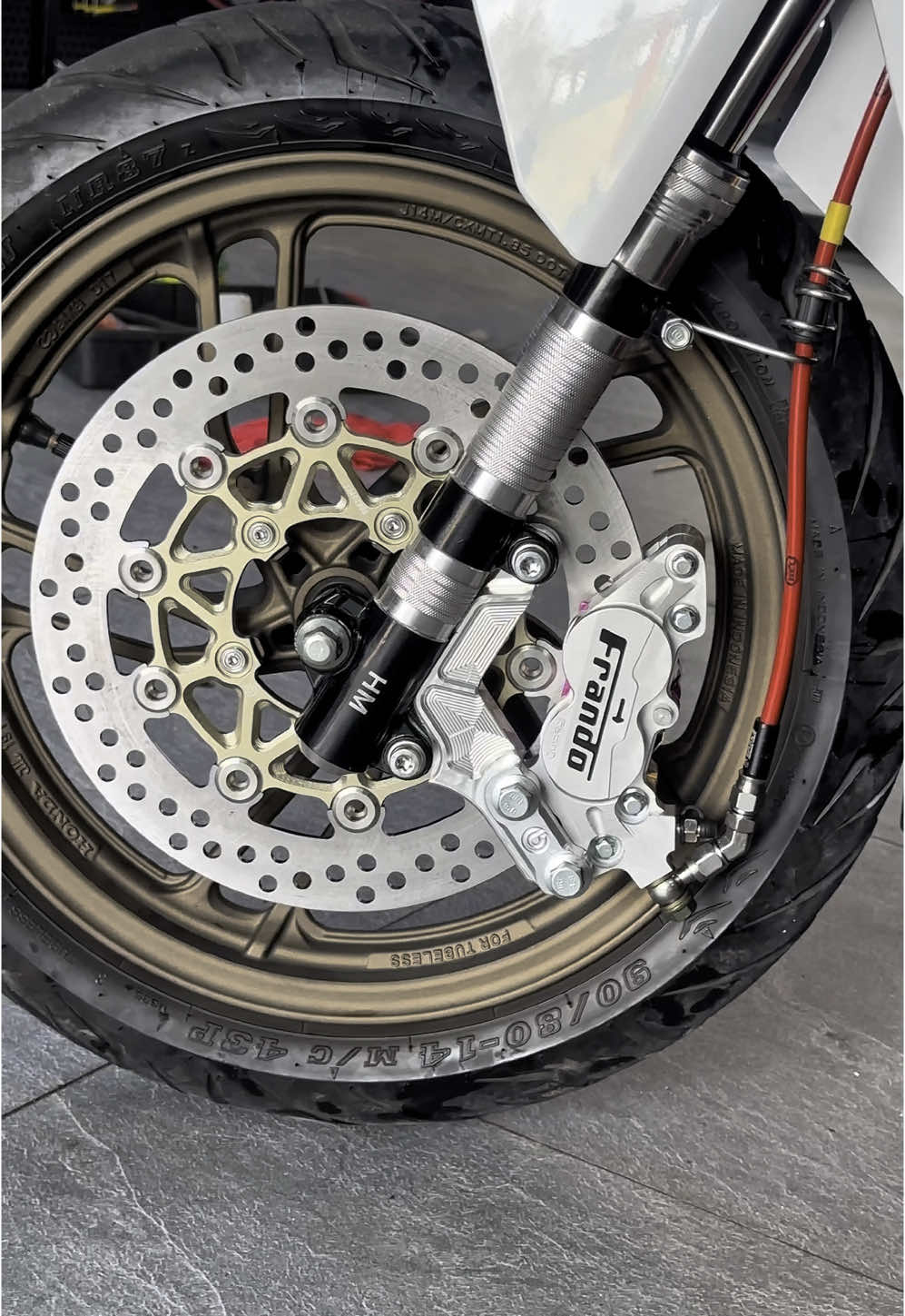 Vario lên combo heo frando 4pis 1:1 cho mâm zin 5 lỗ. #thuylinh_hailua71 #hailua71racingshop 