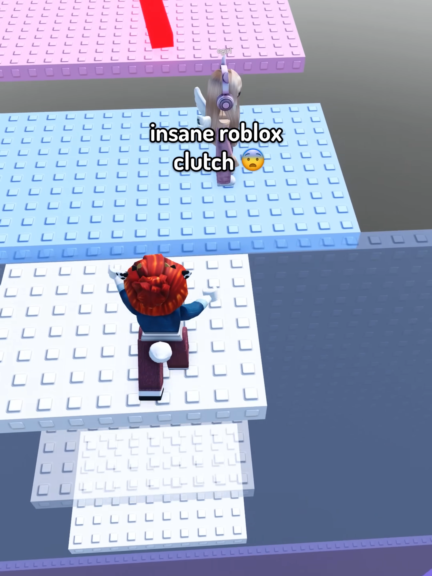 😨 roblox clutch #moment #iq #clutch #acorn #hair #obby #tower #troll #egirl #slap #wallhop #mlg #roblox #realrosa