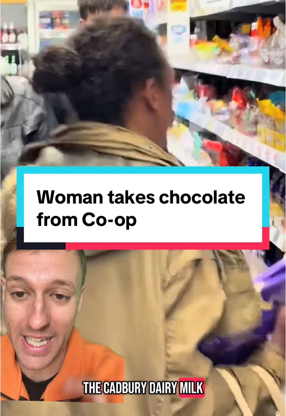 she took SO much 😮 #coop #sweets #shopping 