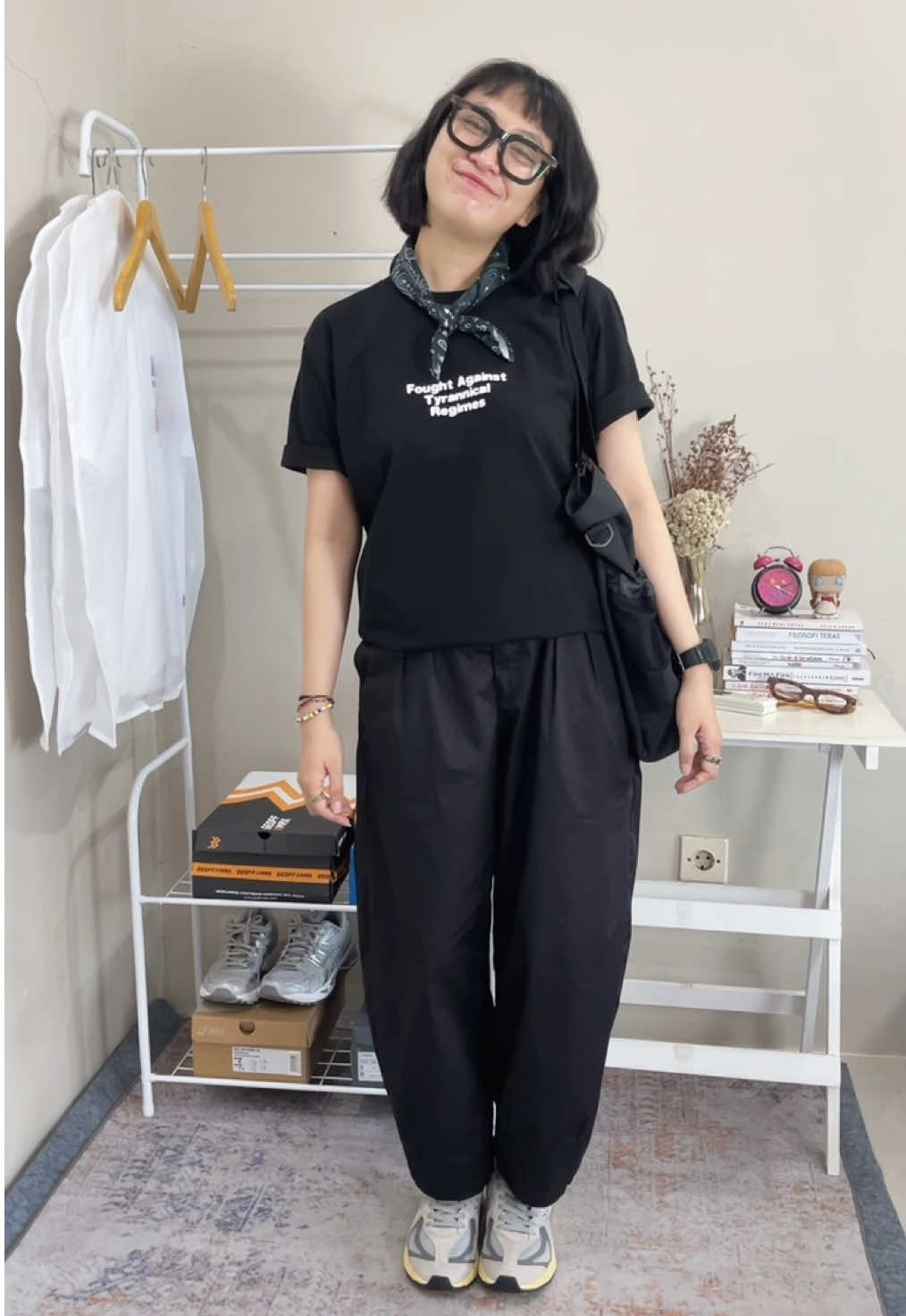 Ootd pake sepatu baru dari @Geoff Max 🫶🏻✨