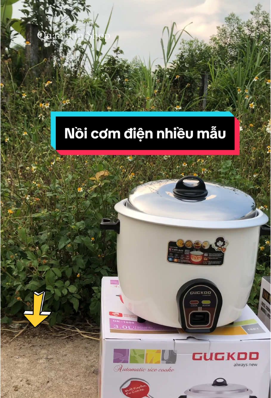 Nồi cơm điện nhiều mẫu #quantinshop #hangdimoingay #giadungnhabep #noicomdien #noicom #monngonmoingay #nauan #naucom 