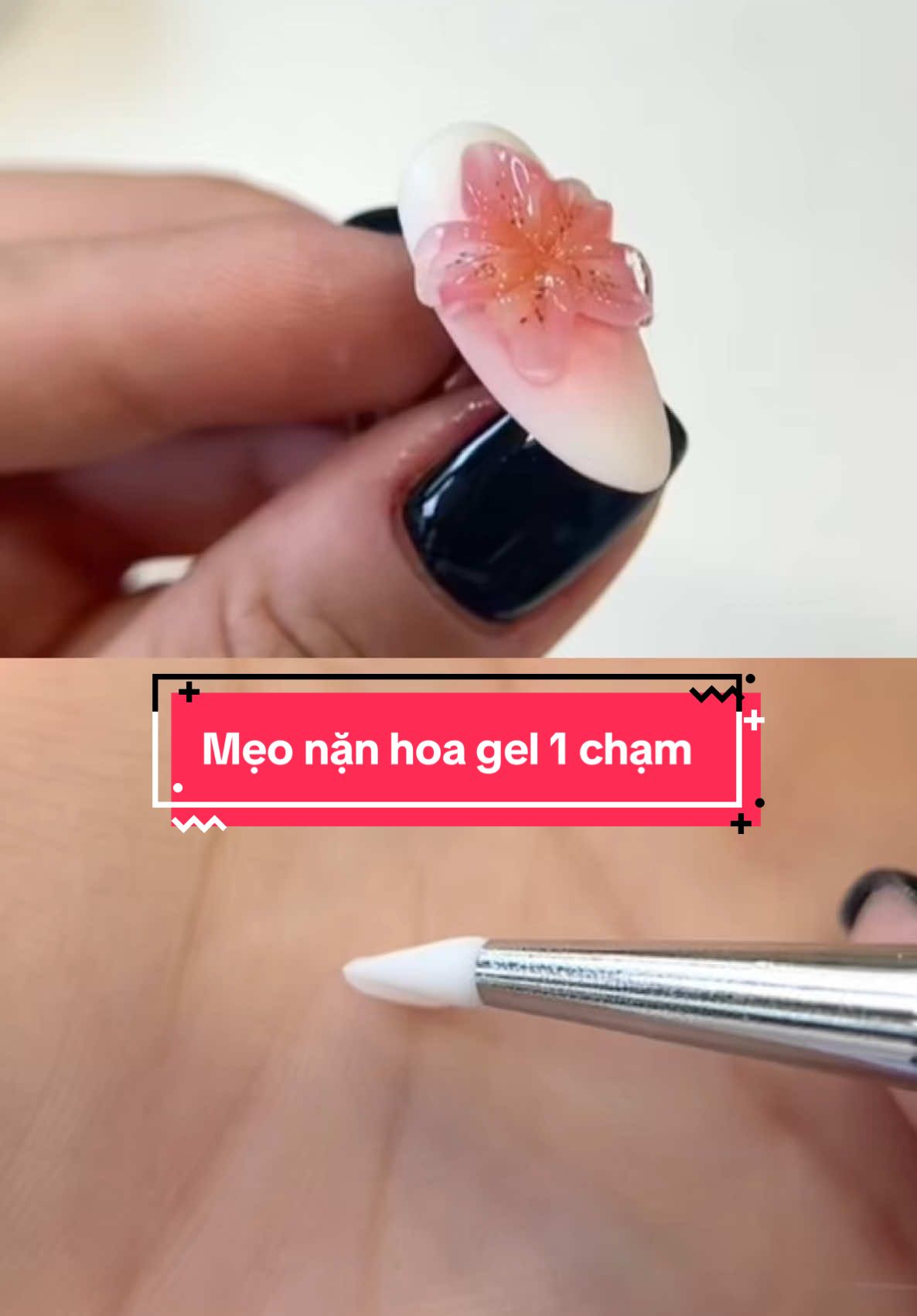 Mẹo nặn hoa sứ thuỷ tinh , học nặn hoa gel dễ dàng #nail #hoagel #fyb #tulamnailtainha 