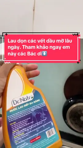Vết bám dầu mỡ lâu ngày. Tủ lạnh có mùi hôi khó chịu. Cả nhà tham khảo liền em Nước lau bếp đa năng Dr. Natro này liền nha.  Mua ngay tại video này của Mẹ Ken để được trợ giá và Freeship ạ⬇️#xh #giadungtienich #xuhuong #drnatro #taydaumo 