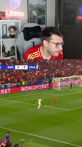 UBIETOO's reaction to Spain vs. France in the Euro semi-final 🥵 #spain #france #mbappe #lamineyamal #futebol #vairl #fyp