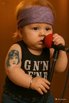 Baby Axl #iaart #rock #axlrose #gunsandroses #sweetchildofmine  #aiart #babytiktok #babyfever  #música #rockandroll 
