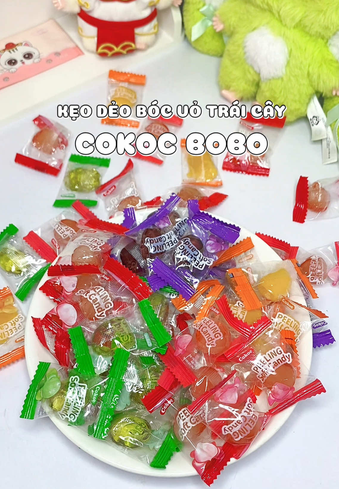 Kẹo dẻo bóc vỏ trái cây COKOC BOBO dai dai, dẻo dẻo, mềm mềm ăn siuu cuốn ✨✨ #keo #keodeo #keodeotraicay #keodeobocvo #cokocbobo #viral #xuhuong 