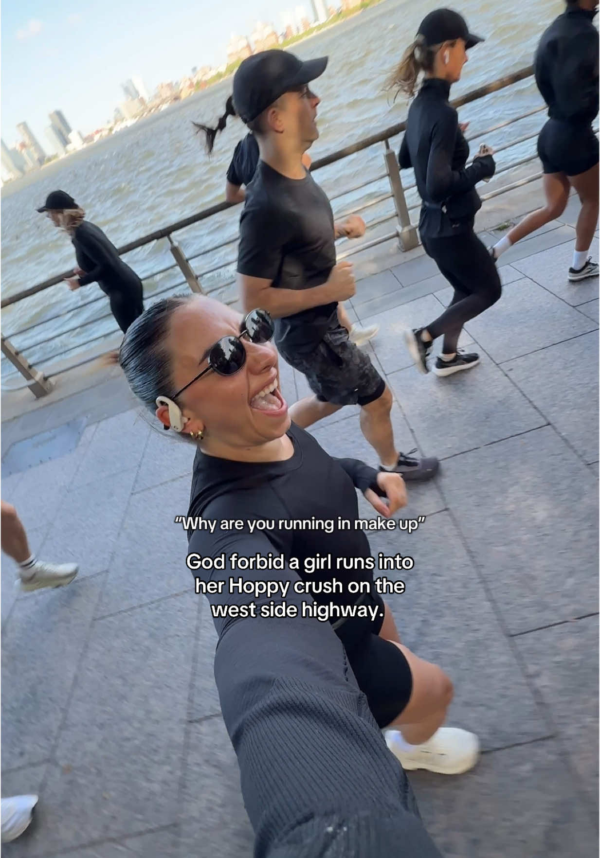 Saw him stretching on pier 46 😛 @hoppy #nycdating #dating #Running #fyp 