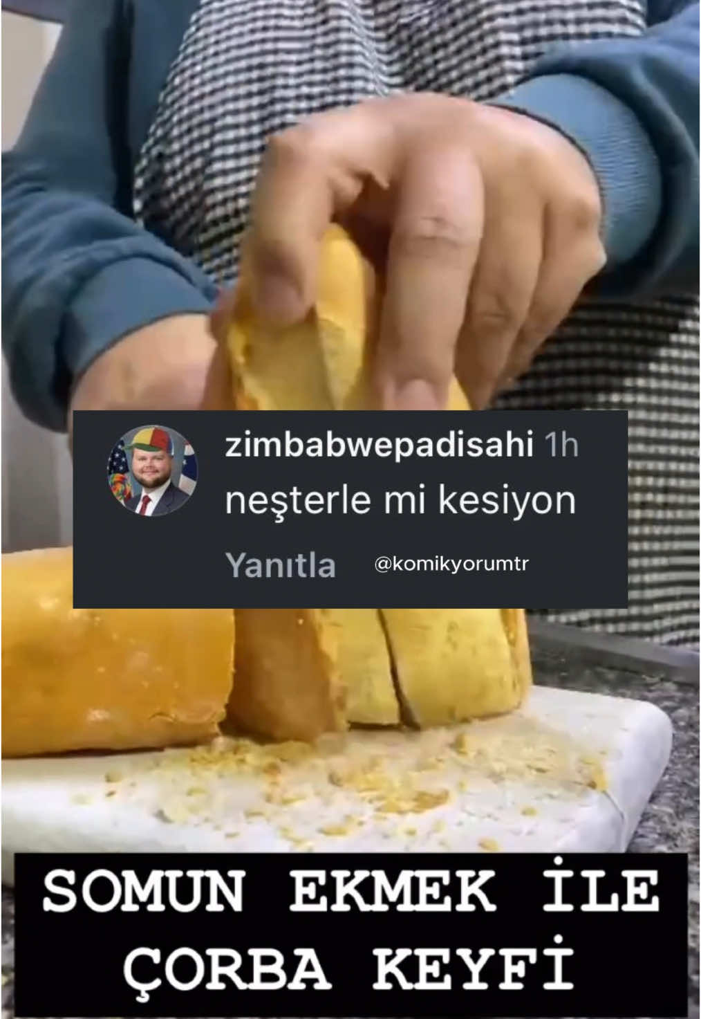 Ekmek doğramaca 😂