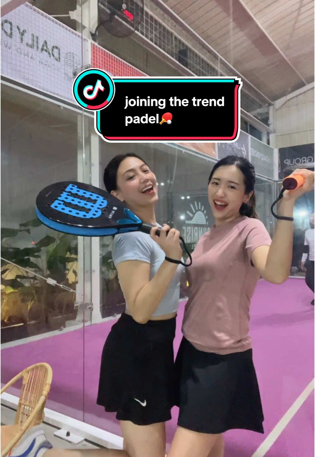 In our padel era 🏓🎾💕👯‍♀️ @Afi🌺  #padel #padeltime #padeladdict #twinning #jointhetrend #fyp #viraltiktok  #xyzbca 