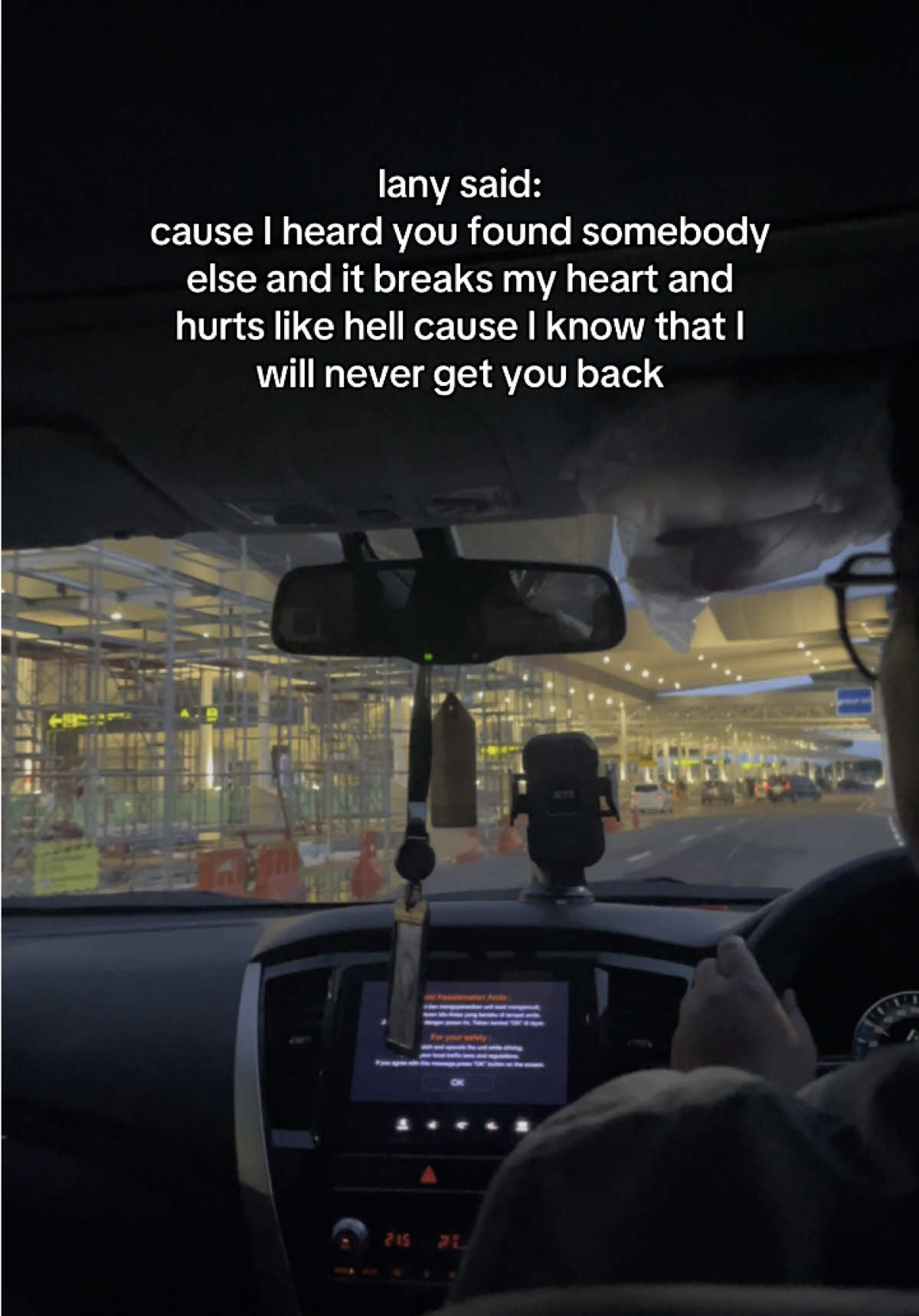 so no longer have a role in your life, right?