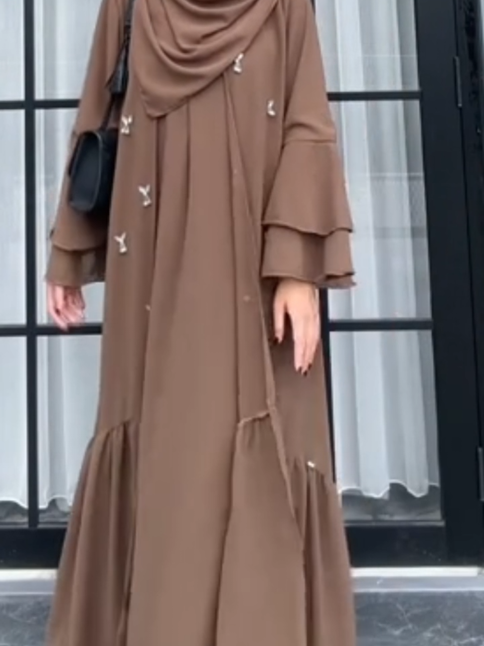DFM - (Warna Terbaru) Zaina Abaya Set Hijab Segiempat Gamis Abaya Wani #abaya #abayasethijab #abayadubai #abayaturki #racuntiktok #videoviral 
