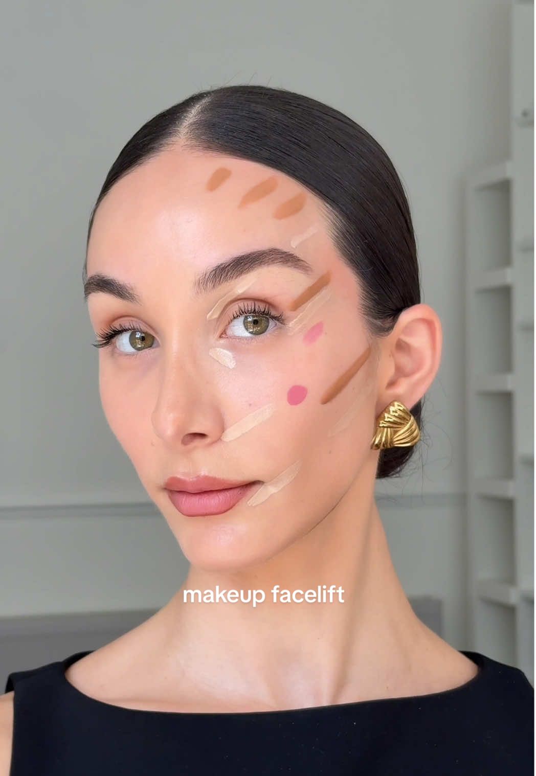 Makeup facelift ✨ would you try this makeup hack? Products: @Armani beauty luminous silk concealer (shade 5) @YSL Beauty all hours concealer Armani beauty cheek tint YSL beauty crush liner eyeliner  ib: @Jacinta  #makeup #makeuptutorial #makeuphacks #makeuphack #contour #contourhack 