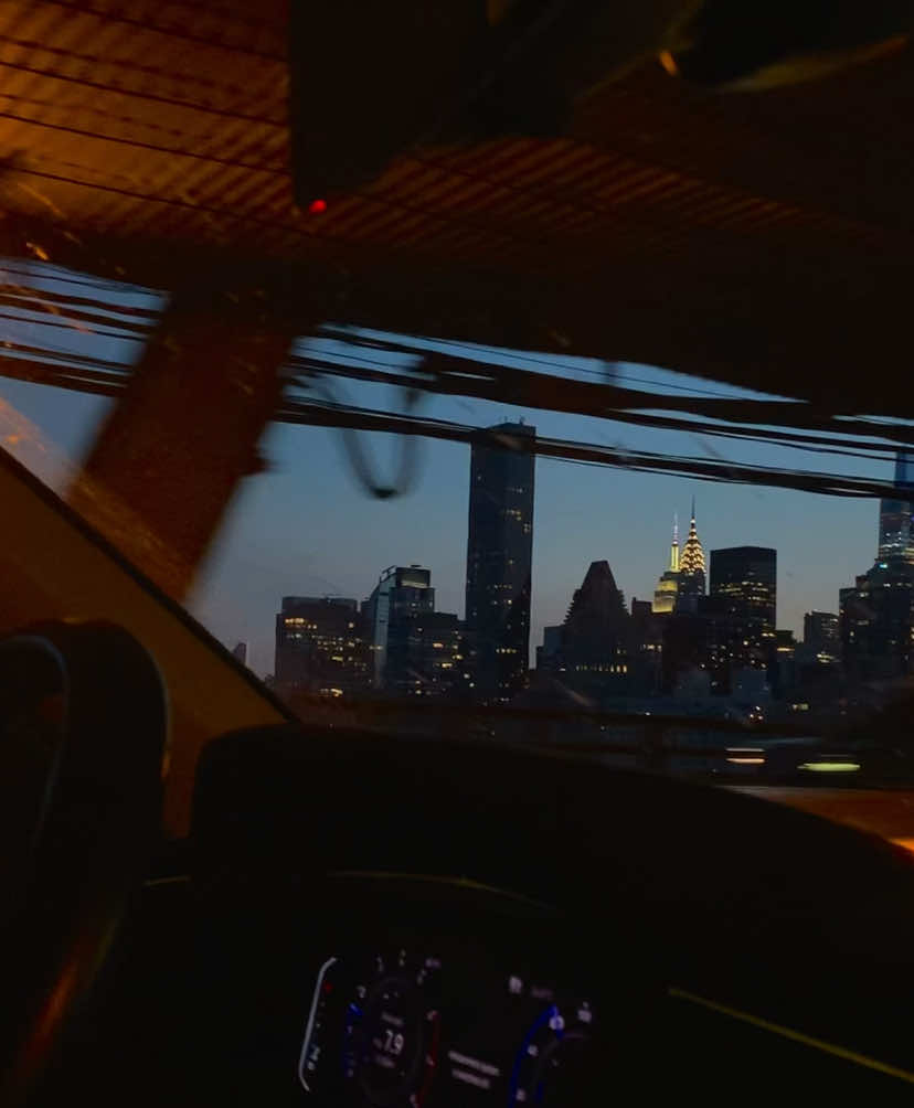 night drive #newyorkcity #skyline #nyc #videography #sunsets #citylife #sonder #citynights #corecore 
