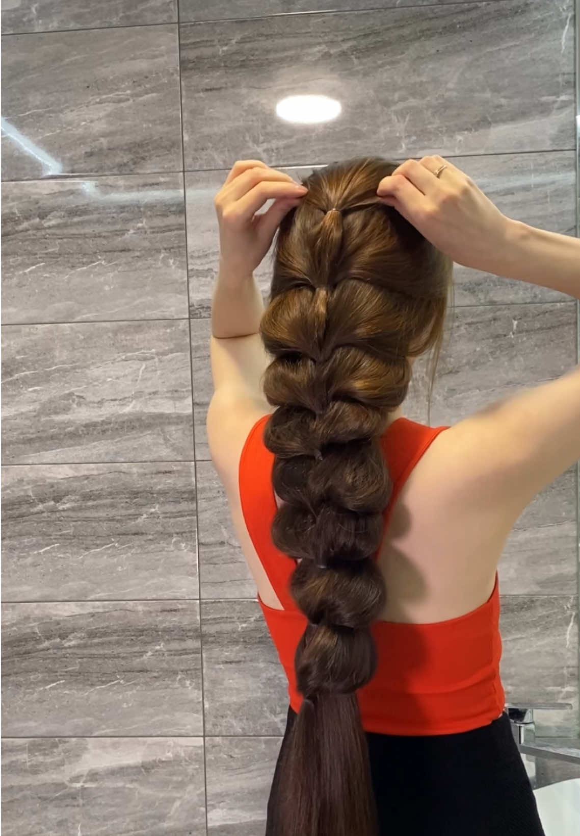 Hairstyle braid 🌿  #hairtok #hairstyle #hairstyletutorial #braidtutorial #braid #braiding #hair 