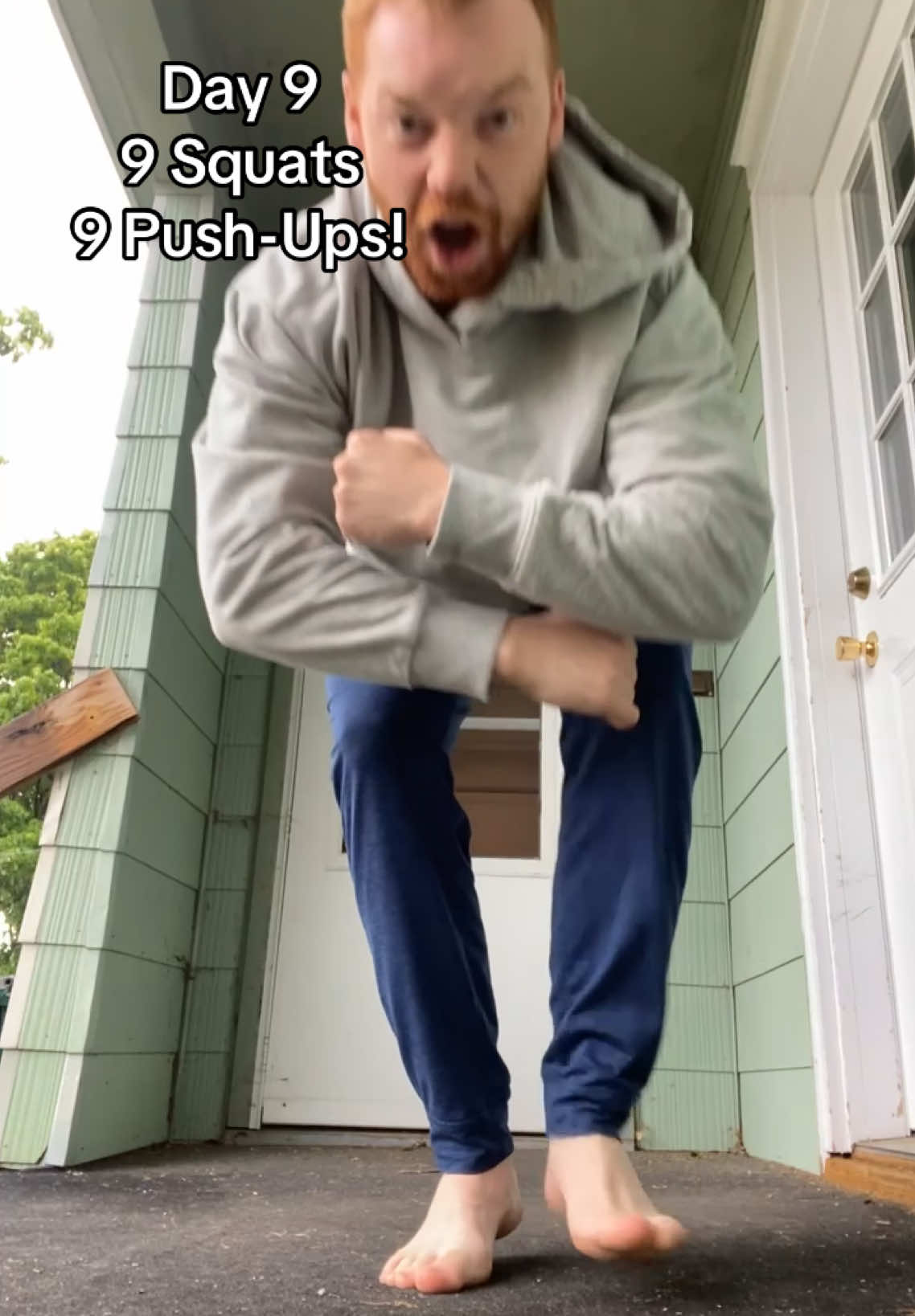 Day 9!  9 Squats 9 Push-Ups! What’s your excuse? #whatsyourexcuse #fy #fyp 