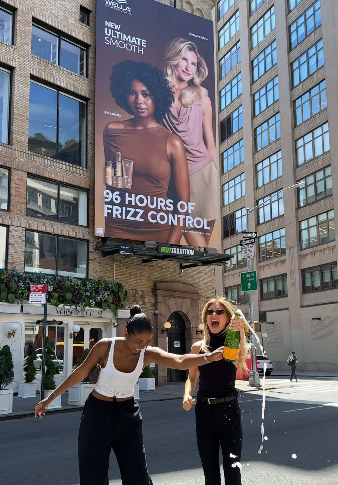 I’m on a billboard!!! TIMES TWO!! 😭 seeing my face all over SoHo is truly the most surreal feeling. I can’t thank you guys enough for your support or my absolute favoriteeee @Wella Professionals team for this incredible opportunity. this life is truly better than I ever could’ve imagined! 😭🥹🤍 
