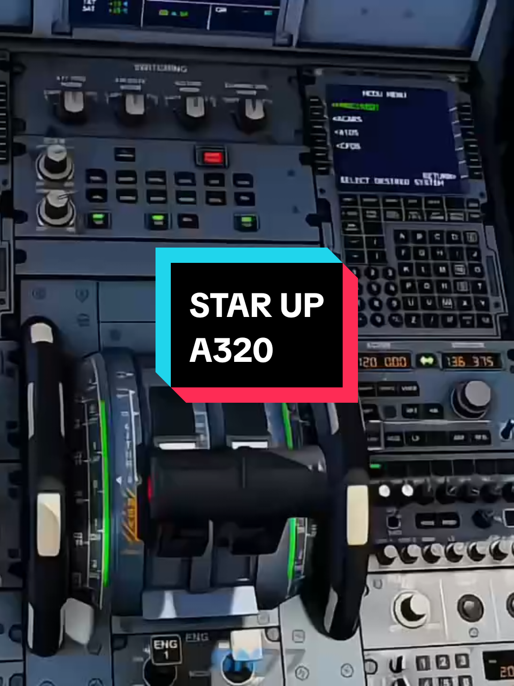 Star up A320 tinggal belajar ngisi MCDU Koreksi kalo ada yang salam capt😁🙏 #aviation #avgeek #aerofly #realflightsimulator #airbus #a320 #fyp #xybca 