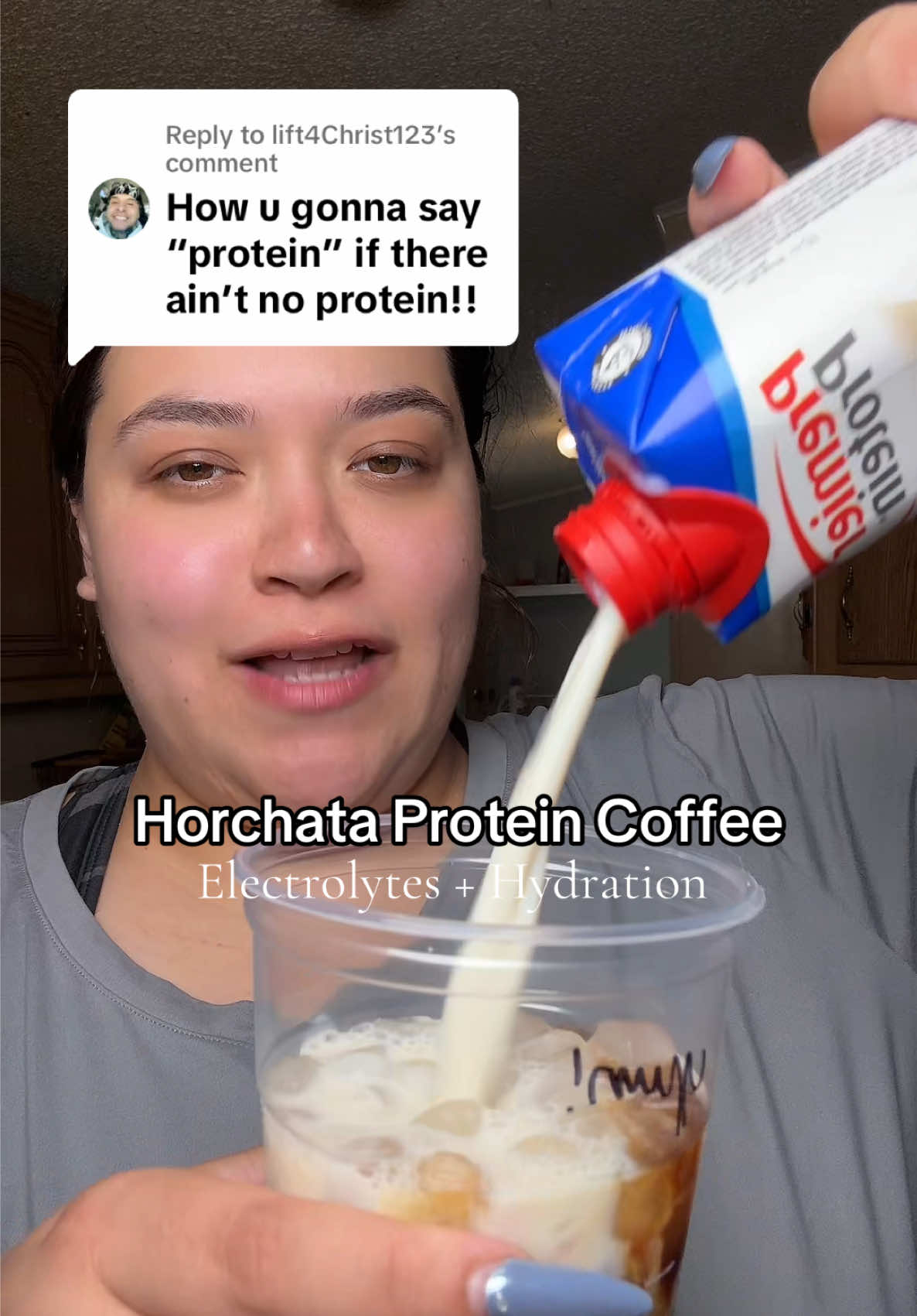 Replying to @lift4Christ123 #proffee #coffeetok #tiktokmademebuyit #saludhydrationmix #horchatalovers #horchata 