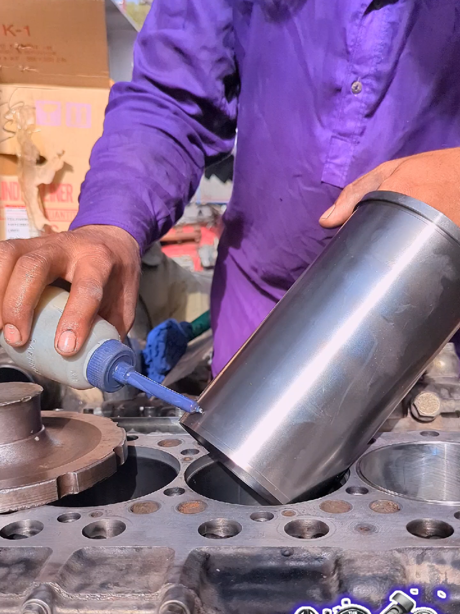 Head Cylinder New Sleeve|Liner Installation #shorts #shortsfeed #viralshorts #foryou #trending #fyp 