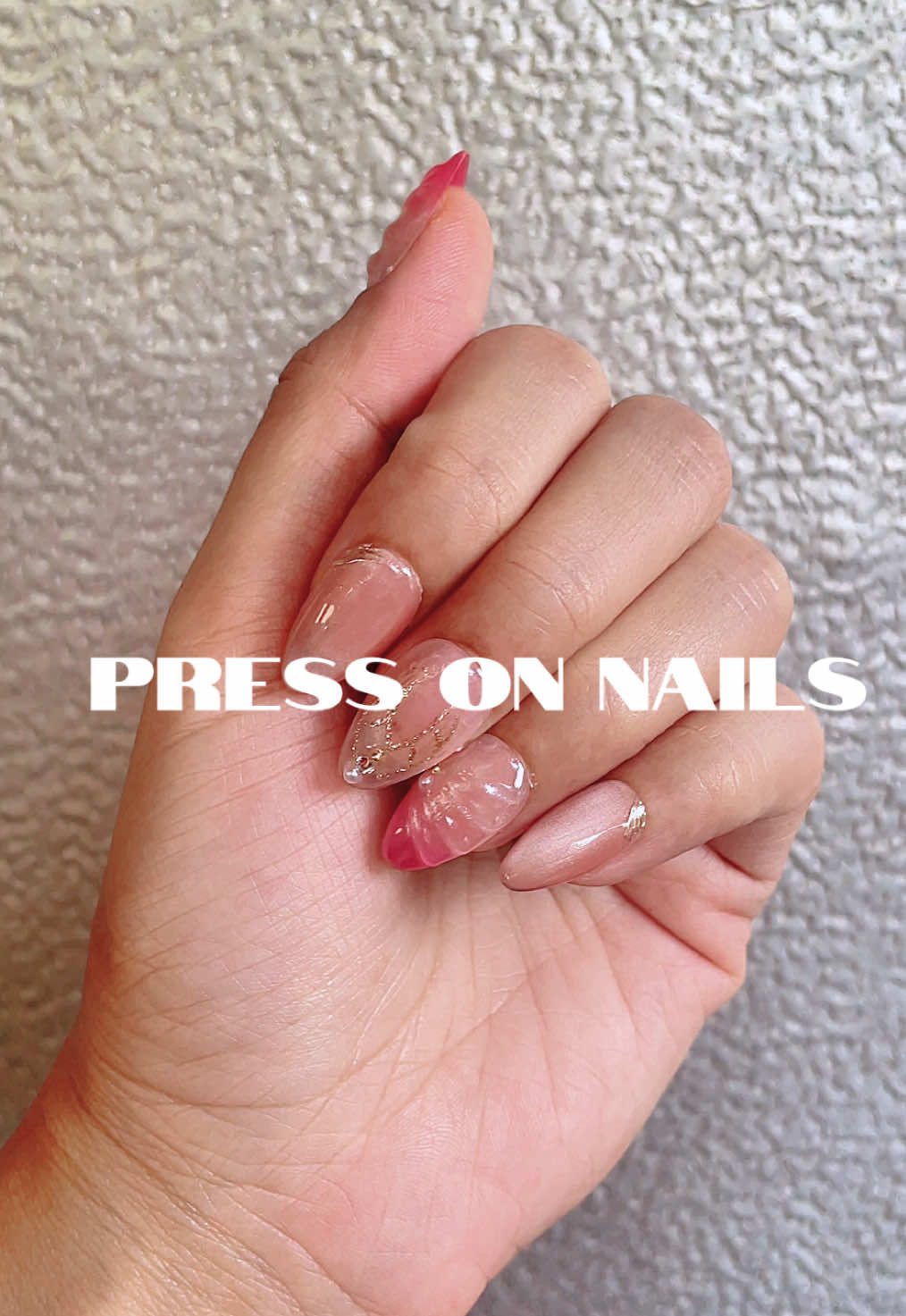 ang ganda ng design ng press on nails na to #nails #pressonnails #fakenails #polygelnails 