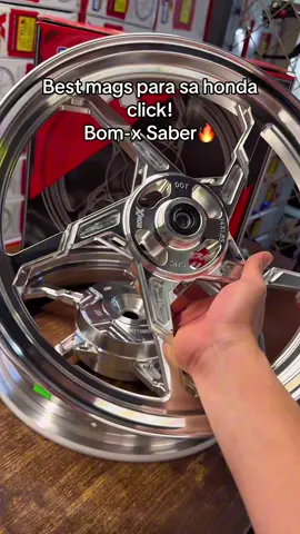 BOM-X SABER CNC MAGS FOR HONDA CLICK 125/150 #bomx #bomxsaber #magsforhondaclick #hondaclickmags #motorcycle #fyp 