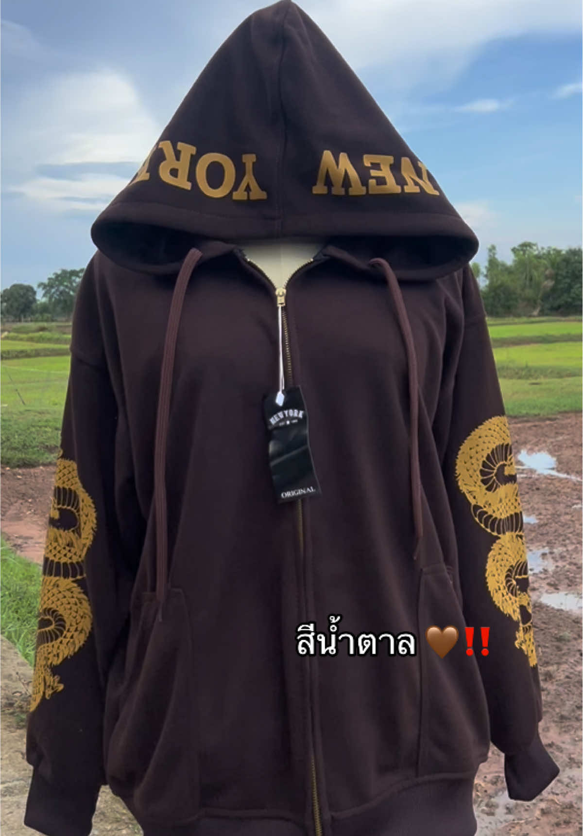 🤎🐉#เสื้อกันหนาวnewyork #เสื้อกันหนาวลายมังกร #เสื้อกันหนาว #ฟีดดดシ 