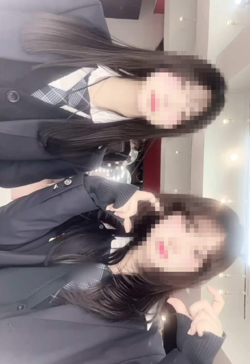 夏に向けて2人とも髪20センチ以上切っちゃいました🫣🫣　　 #jk #sjk #08 #仙台 #fyp 