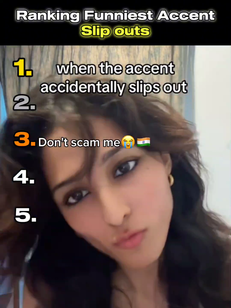 Ranking Funniest Accent Slip outs😂💀(wait for the last one) #fyp #accent #accentslipsout #accentslip #accentsliptrend #accentslipindia #indianaccent #funnyaccents #accentslipsouttrend #accentslips 
