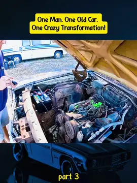 One Man. One Old Car. One Crazy Transformation!#US#fyp#foryou#carmechanic#cartips#carreview#EngineRebuild#CarRestoration#MechanicLife#BeforeAndAfter#OldCarTransformation