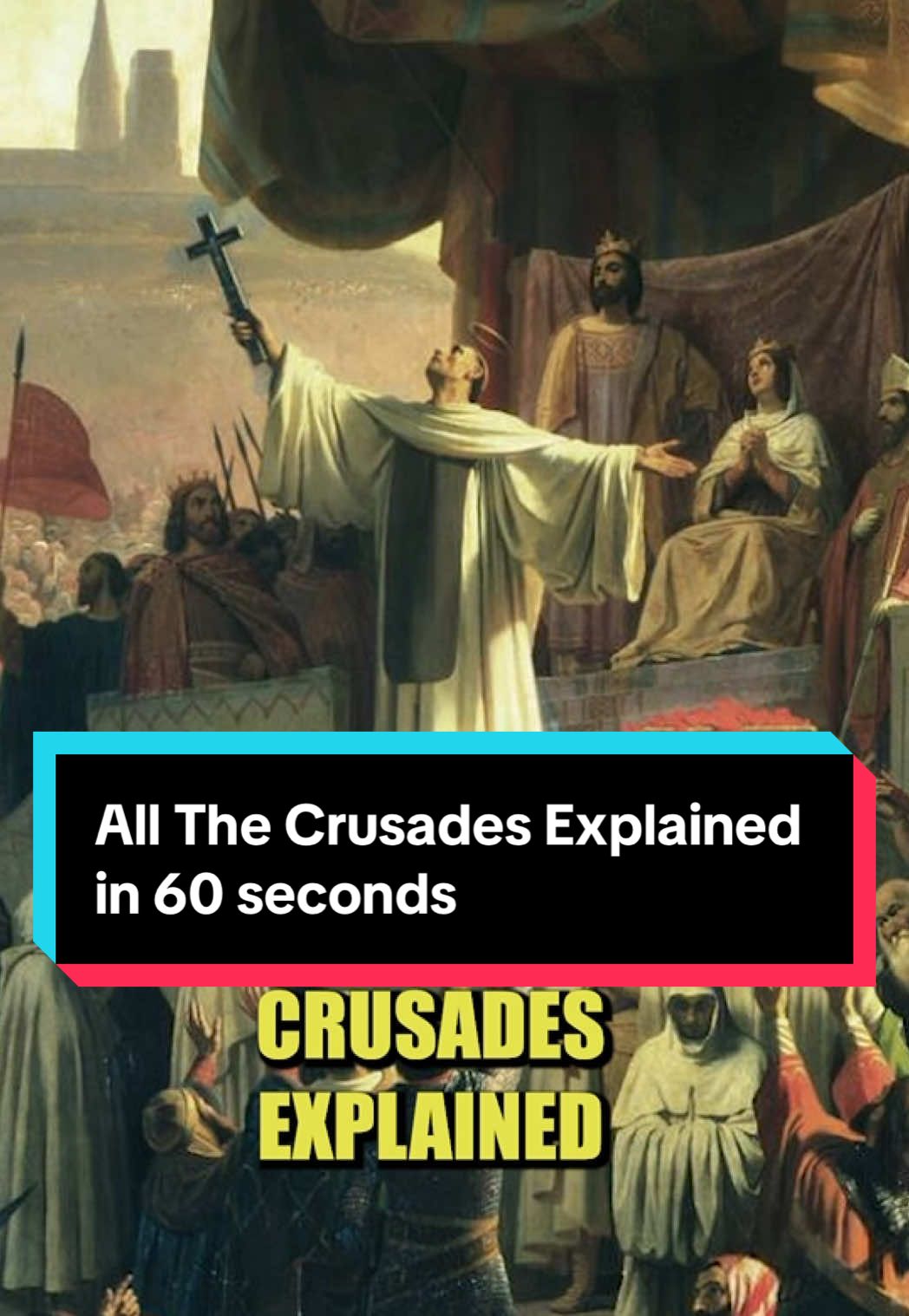 All the Crusades explained in 60 seconds #historytok #History #crusades #crusader #crusadertiktok 